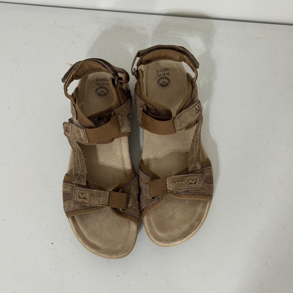 Outdoor Comfort Sandals Gorpcore Granola Walking Travel Casual Leather Womens 11 - Picture 8 of 10